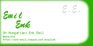 emil enk business card